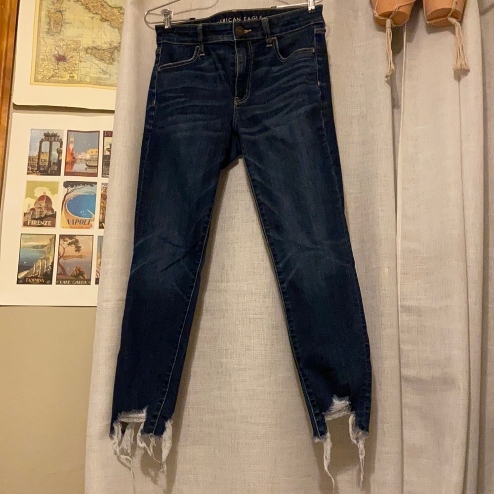 American Eagle high-rise jegging crop